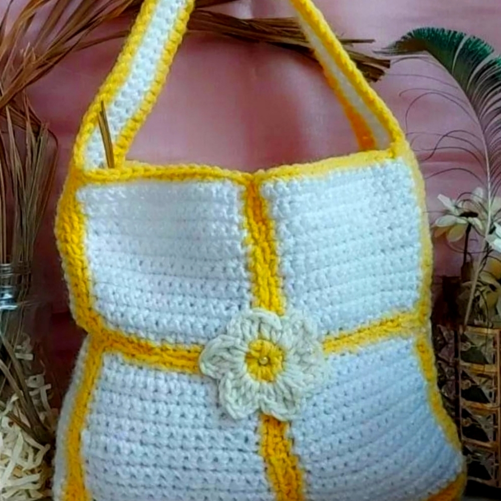 Crochet homemade bag 💫